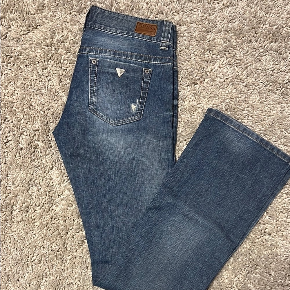 Guess Blue Straight Leg Jeans Classic Denim
